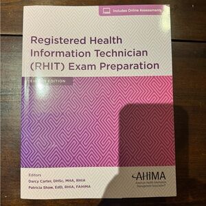 8th Edition AHIMA RHIT Exam Prep Book Registered Health Information Technician
